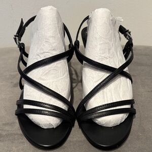 Elegant Black Strappy Sandals